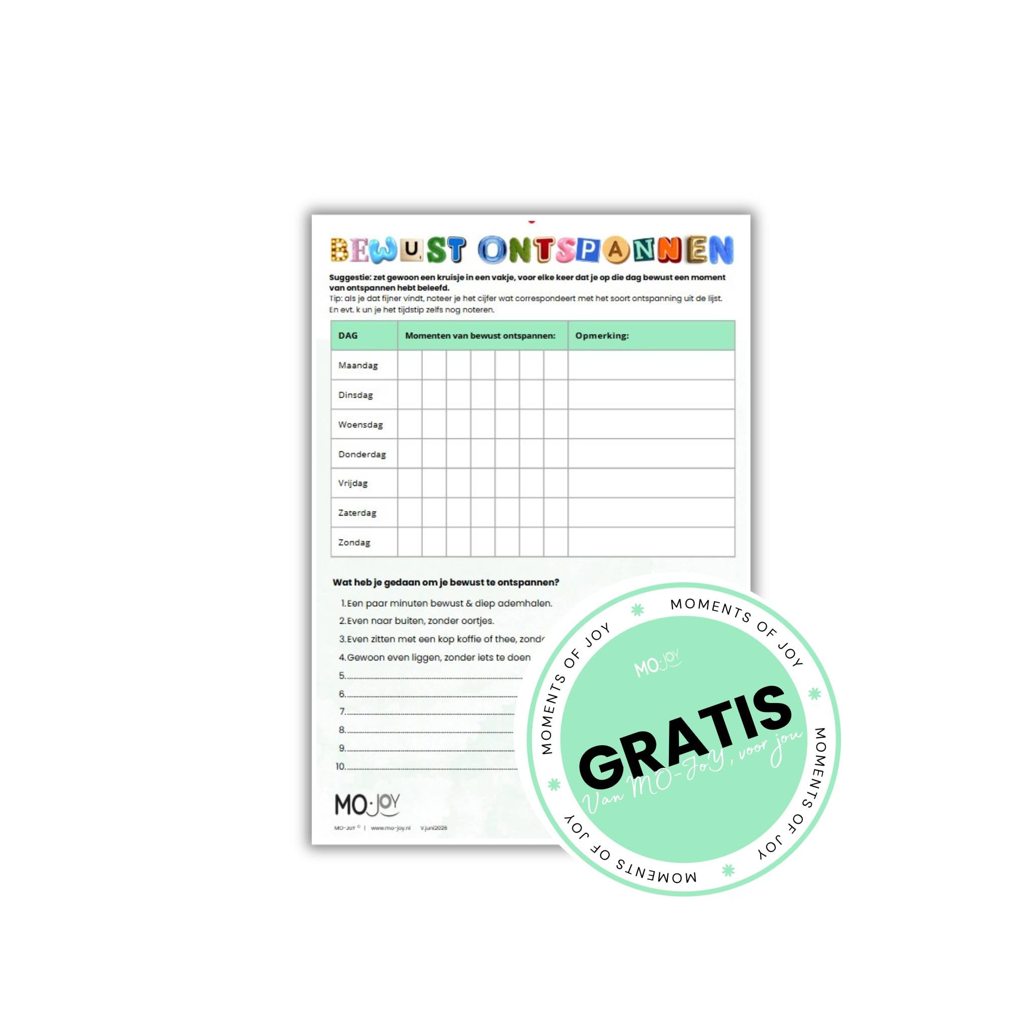 GRATIS - MO-JoY Bewust Ontspannen - PDF