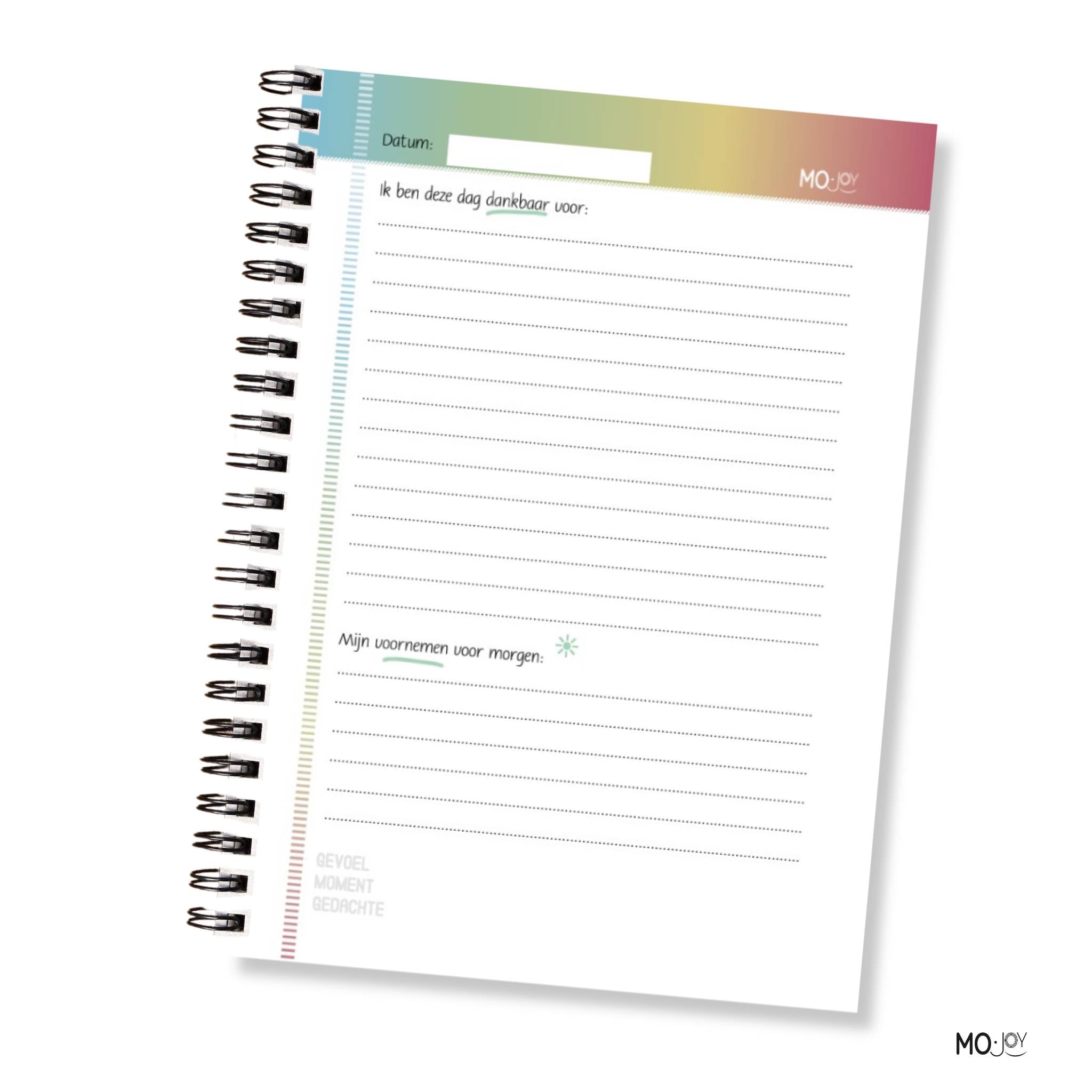 binnenzijde van het basic journal van MO-JoY